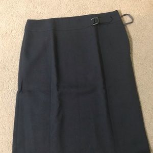 Navy blue pencil skirt